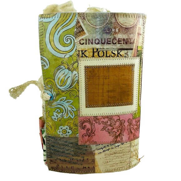 Handmade Junk Journal Blank 60 Pages Vintage Modern Mixed Pages Inc Ephemera u - Picture 3 of 11